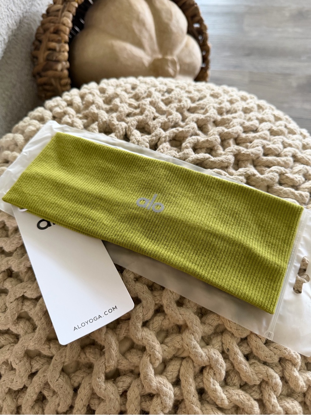 Yoga chartreuse Stretchy Athletic Headband